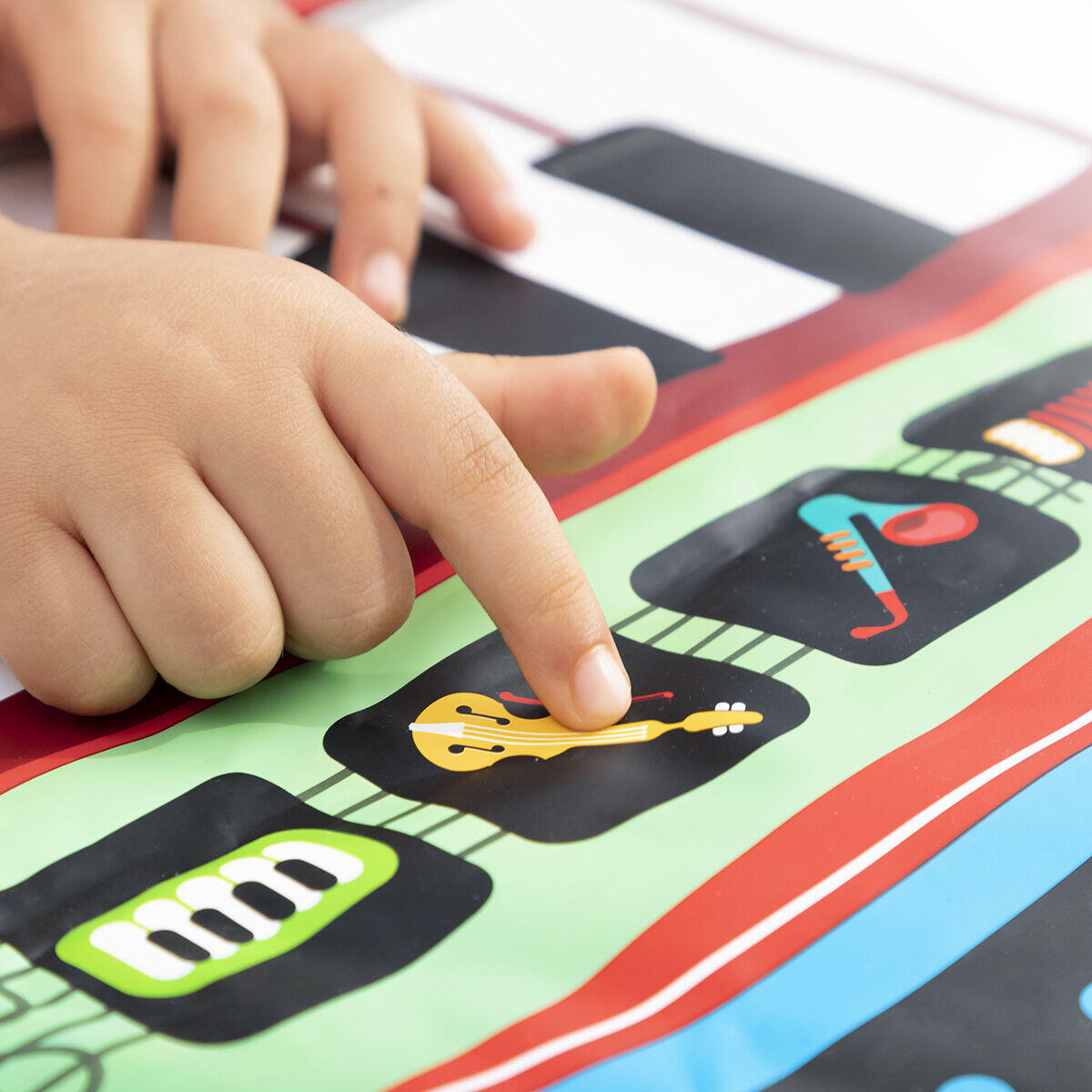 Tapete Musical Interativo com Bateria e Piano, Ritmos e Melodias para Crianças