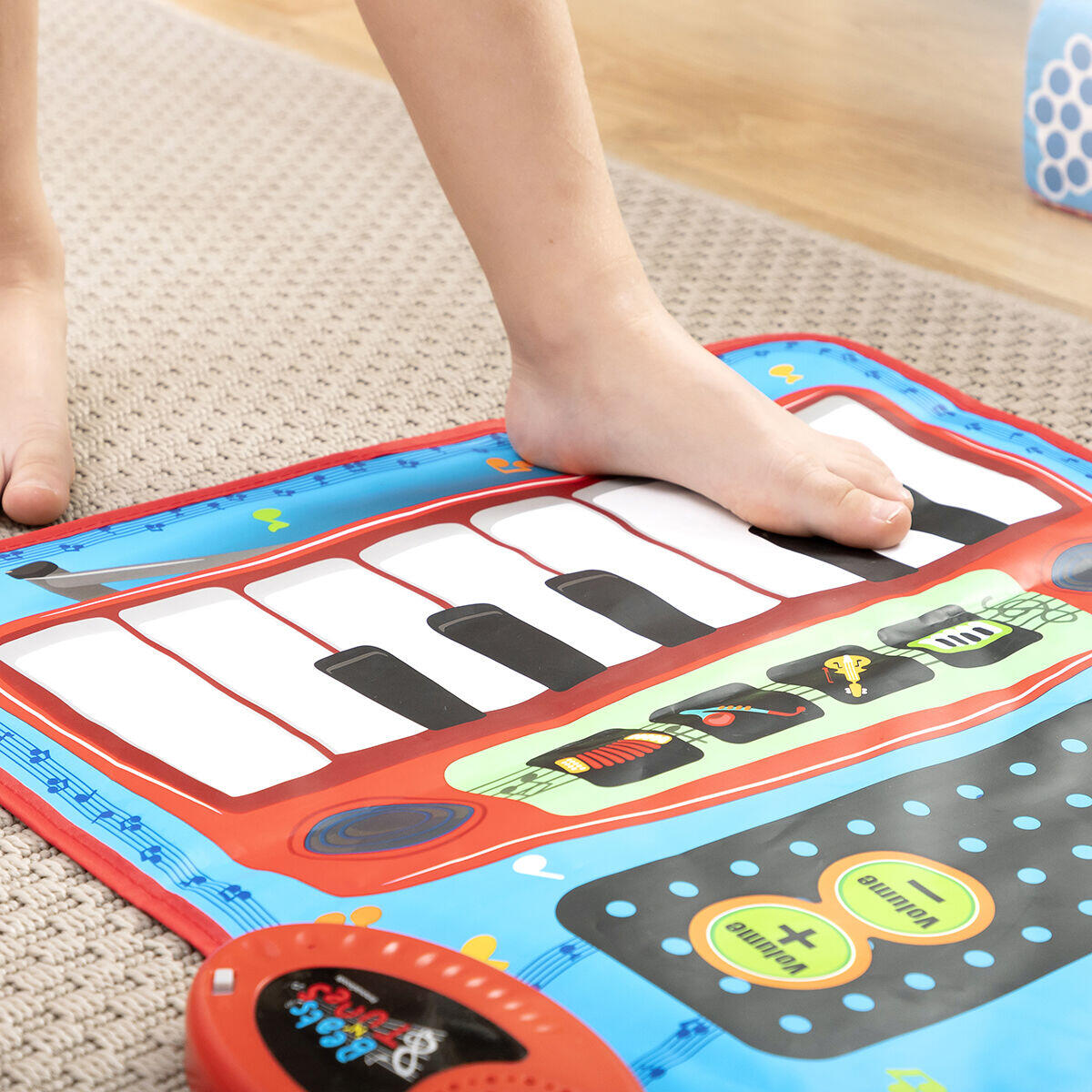 Tapete Musical Interativo com Bateria e Piano, Ritmos e Melodias para Crianças
